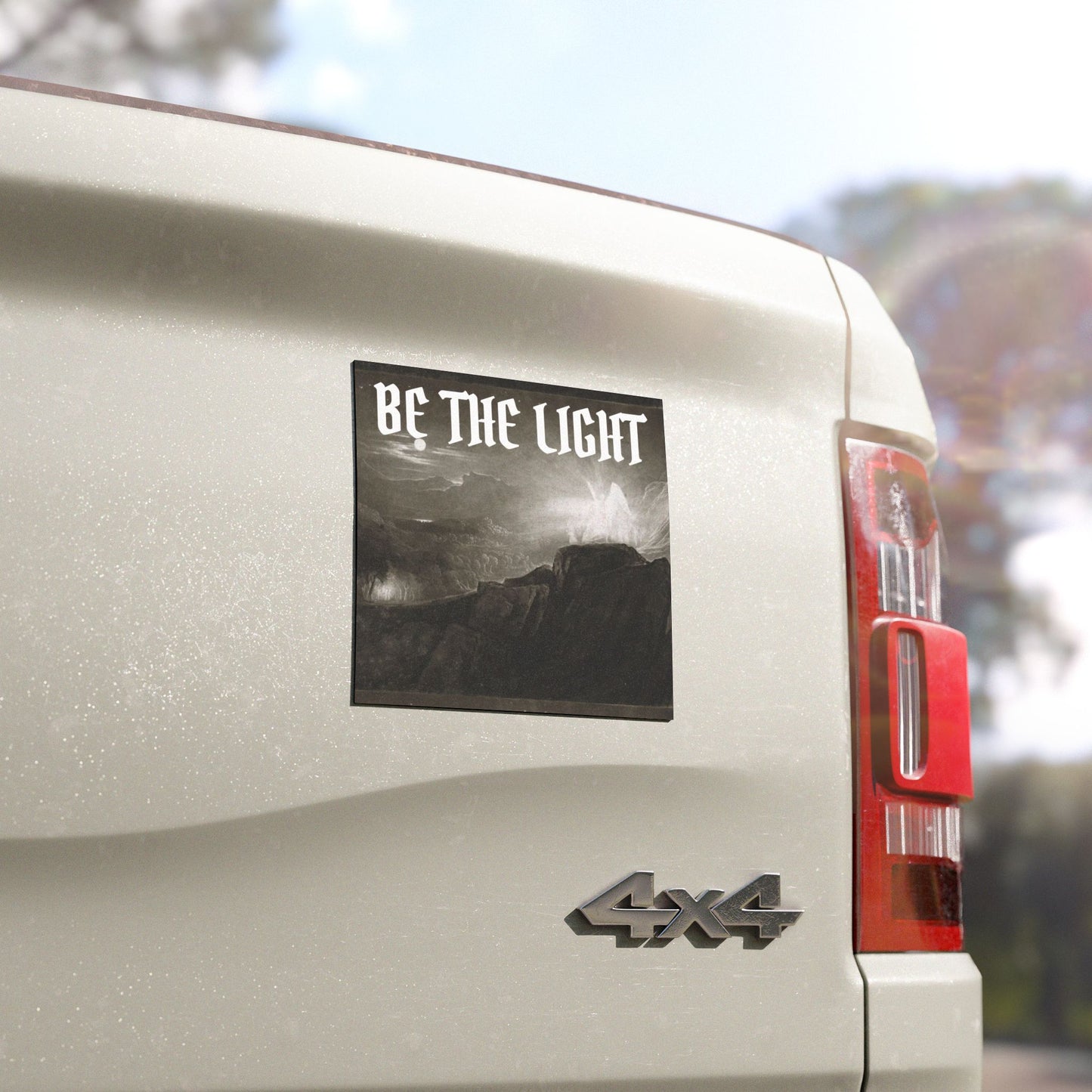 Be the Light Car Magnet — Glowing Angel Magnet