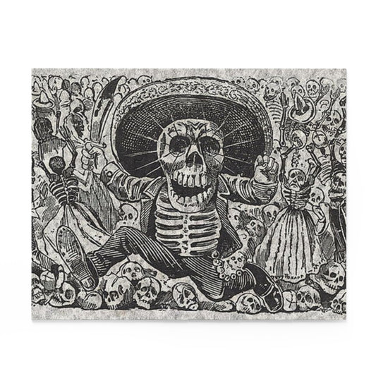 Day of the Dead Calavera Skeleton Knife Puzzle — 120-Piece
