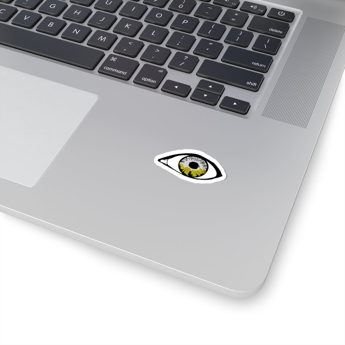 Yellow Iris Dull Eye Kiss-Cut Sticker