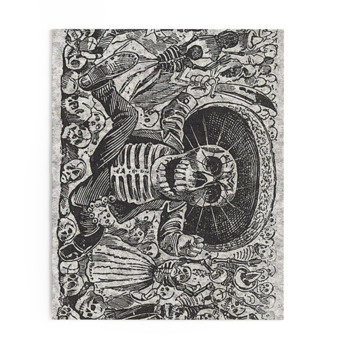 Day of the Dead Calavera Skeleton Knife Puzzle — 120-Piece